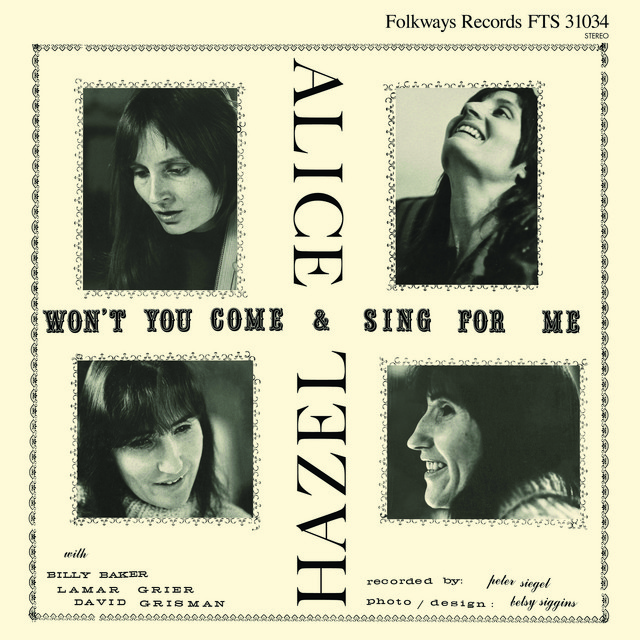 Won’t You Come and Sing For Me? cover