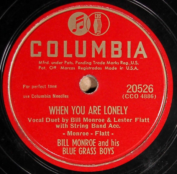 Single (When You Are Lonely / It’s Mighty Dark to Travel) cover
