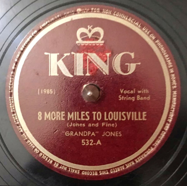 Single (8 More Miles to Louisville / Tears That Make Believe) cover