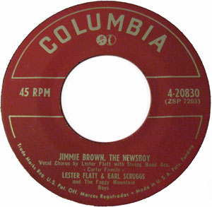 Single (Jimmie Brown the Newsboy / Somehow Tonight) cover
