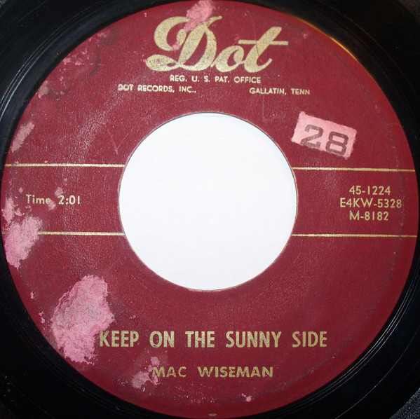 Single (Keep on the Sunny Side / I Love You Best of All) cover