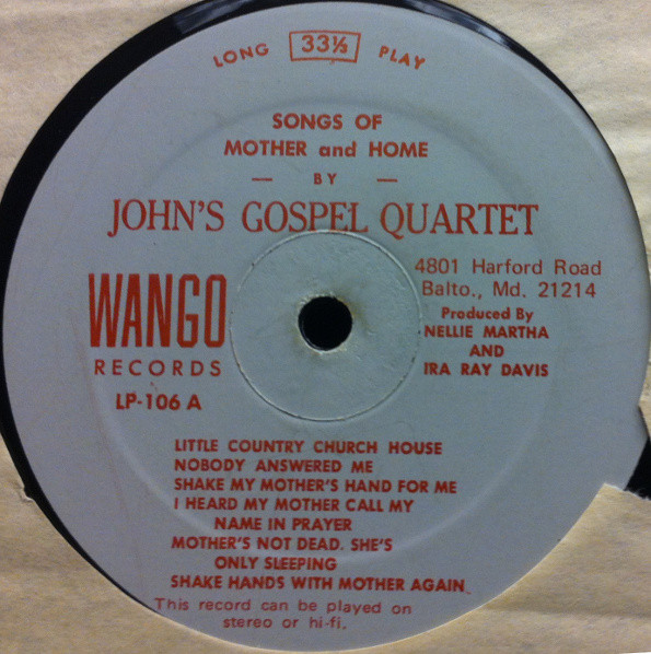 John’s Gospel Quartet: Songs of Mother and Home cover