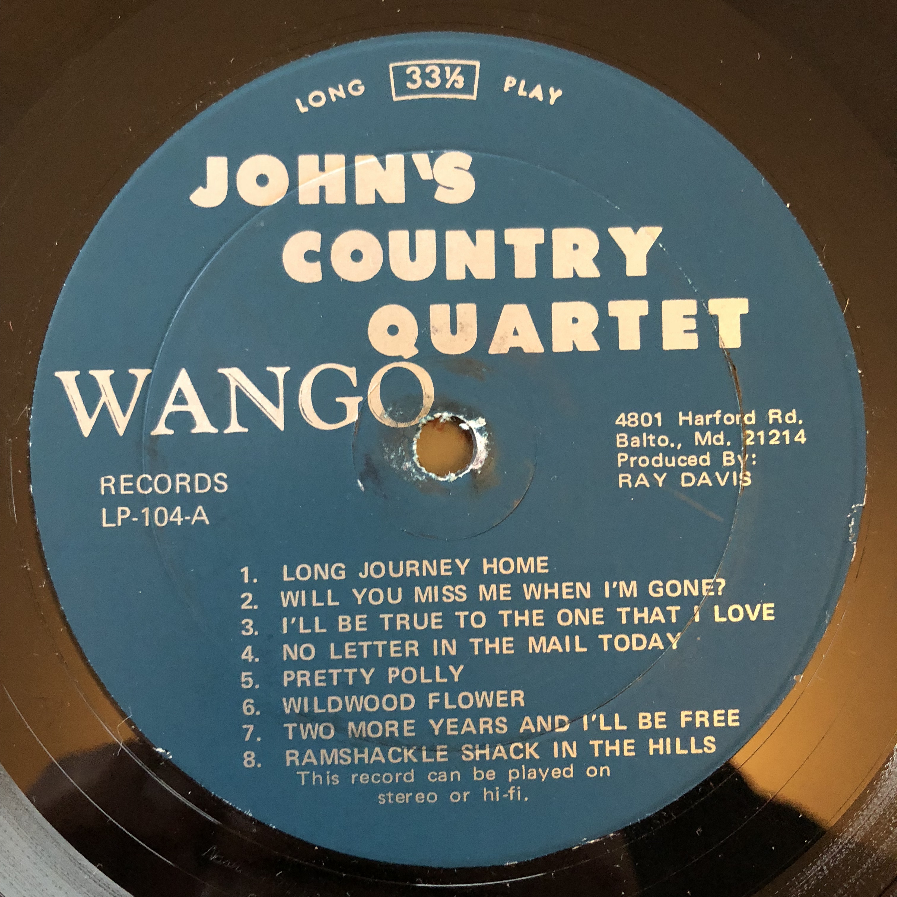 John’s Country Quartet cover