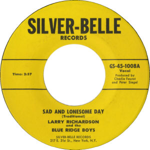 Single (A Sad and Lonesome Day / I’ll Meet You in Church Sunday Morning) cover