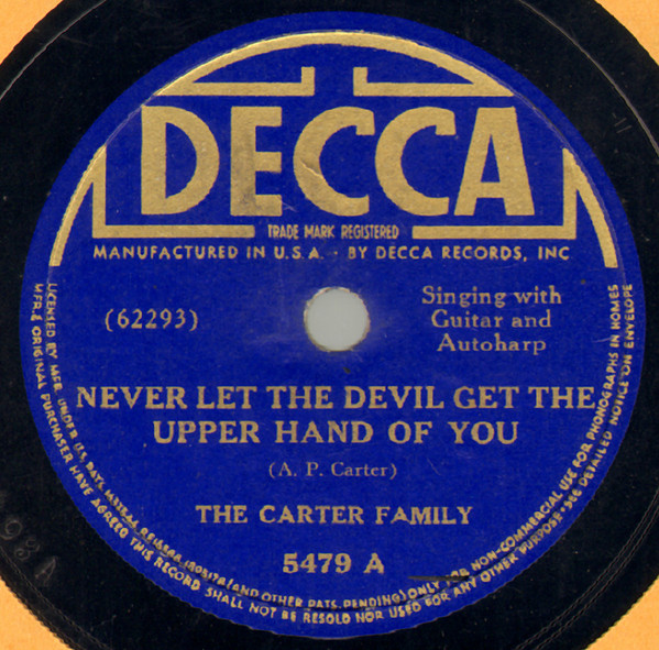 Single (Never Let the Devil Get the Upper Hand of You / Hello Stranger) cover
